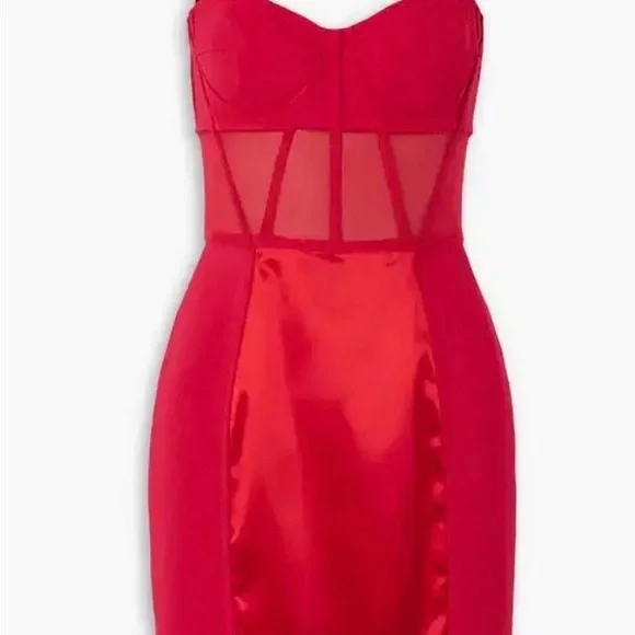 Dolce & Gabbana Scarlet Strapless Mini Dress - Picture 1 of 3